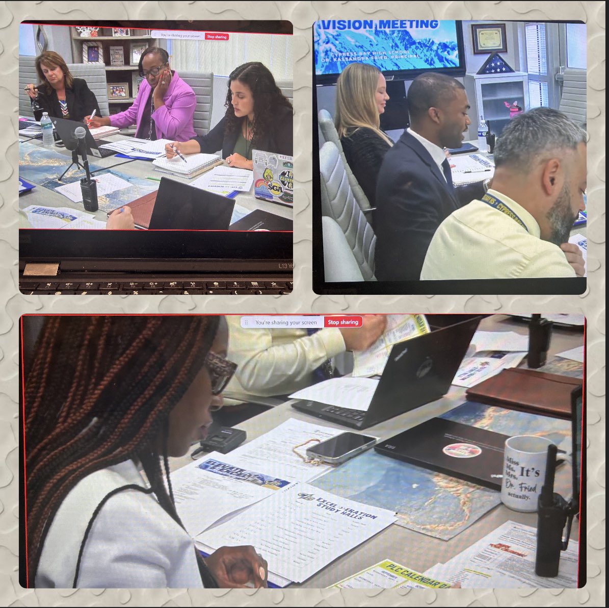 What does excellent leadership look like??? Our 1st and 2nd year principals
got to see it in ACTION today as we live streamed into Dr. Fried’s Monday Morning Leadership Meeting!🙌 

So thankful for &amp; inspired by amazing leaders who 💕 to share! @PrincipalCBHS #LearnGrowLeadRepeat