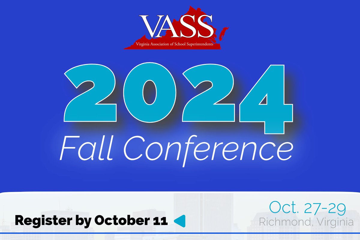 The cool weather is coming, and we don't want you to be left out in the cold!  The VASS Fall Conference registration deadline is a month away, but space is filling up for the VASS hotel block. Register and reserve your room: 2024 Fall Conference (vassonline.org)