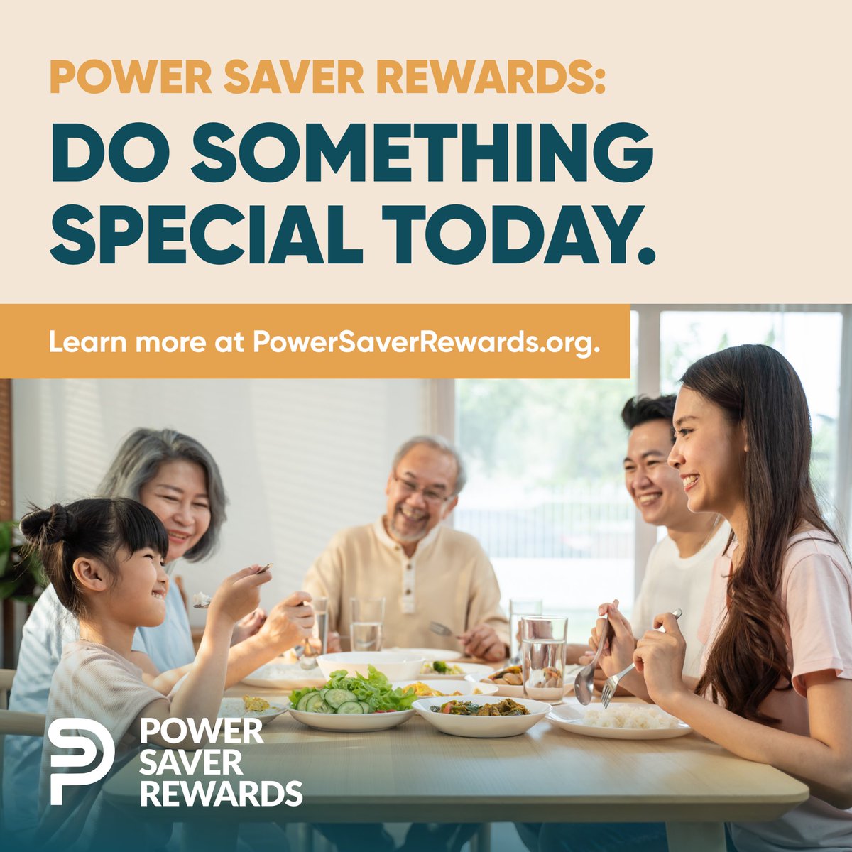 ValleyCAN's tweet photo. Something special happens when we all gather in one place to be with family and friends.  And when we all reduce our energy use during a Flex Alert, we can help prevent a power outage and get a credit on our electric bill with Power Saver Rewards.  @EnergyUpgradeCA https://t.co/nAdDKgXmSt