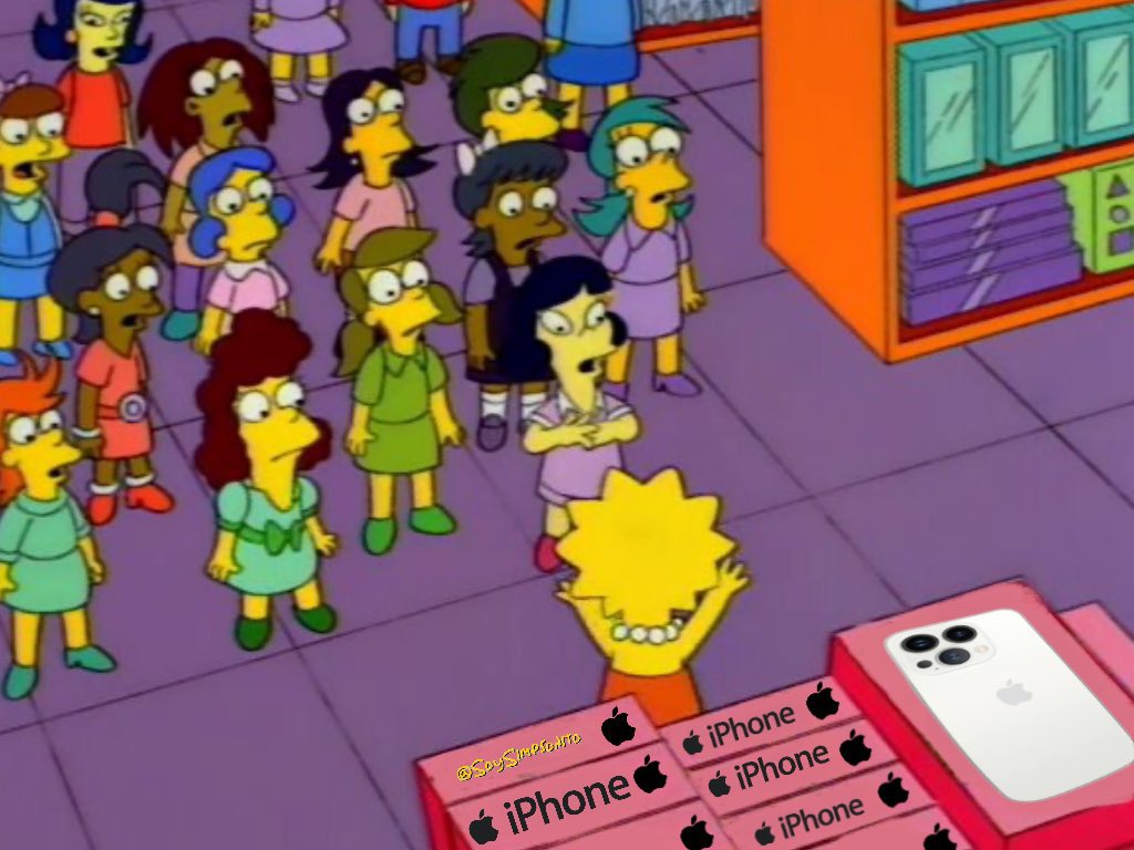 SoySimpsonito's tweet photo. ¡No! ¡No se dejen engañar! El iphone 16 será el mismo tonto #iPhone pero con las cámaras acomodadas diferente. ¡Sigue siendo el mismo teléfono de hace 4 años! #AppleEvent https://t.co/v0ag35FD2V