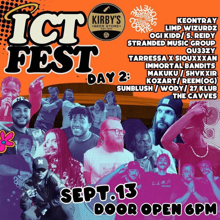 RailGeezy's tweet photo. ICT Fest is this weekend. So excited to see my homies again, also a great showcase of local talent in Wichita https://t.co/nV5v6VfnkW