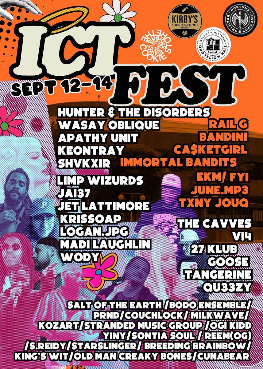 RailGeezy's tweet photo. ICT Fest is this weekend. So excited to see my homies again, also a great showcase of local talent in Wichita https://t.co/nV5v6VfnkW