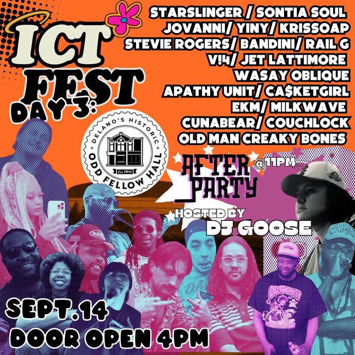 ICT Fest is this weekend. So excited to see my homies again, also a great showcase of local talent in Wichita