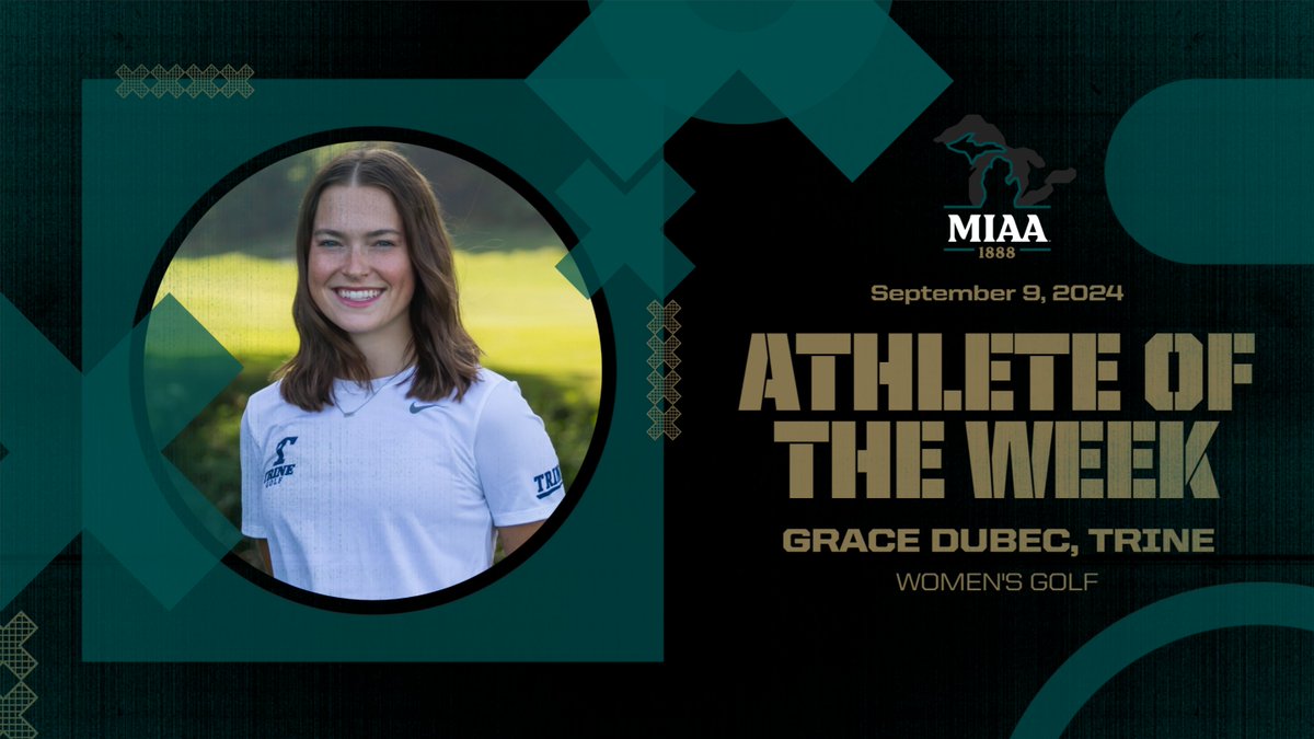 #D3MIAA Golf Athletes of the Week | September 9, 2024 ⛳

Men's:
Jack Besner, <a href="/TrineAthletics/">Trine Thunder</a> 

Women's:
Grace Dubec, <a href="/TrineAthletics/">Trine Thunder</a> 

READ -- bit.ly/4ehYwKY

#MIAAgolf #GreatSince1888