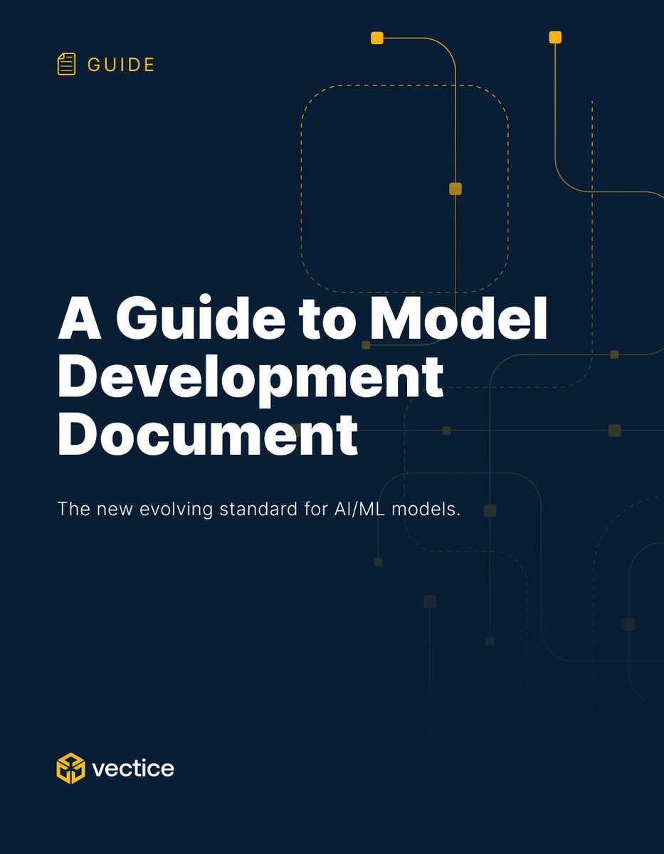 New guide on the evolving Model Development Document (MDD) standard for AI/ML models. Learn how MDDs ensure transparency and compliance in regulated industries, as well as best practices for creating and maintaining comprehensive model documentation.

vectice.com/blog/a-guide-t…