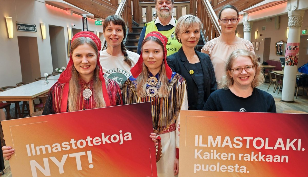 🇫🇮🏛️On 22 August 2024, <a href="/luonnonsuojelu/">Luonnonsuojeluliitto</a>, <a href="/GreenpeaceSuomi/">Greenpeace Suomi</a>, <a href="/amnestyfinland/">Amnesty Finland</a>, <a href="/Ilmastoisovanh1/">Ilmastoisovanhemmat</a>, @luontoliitto, and @suomasaminuorat filed a joint complaint with the Supreme Administrative Court seeking to hold the Finnish government accountable for insufficient climate action.