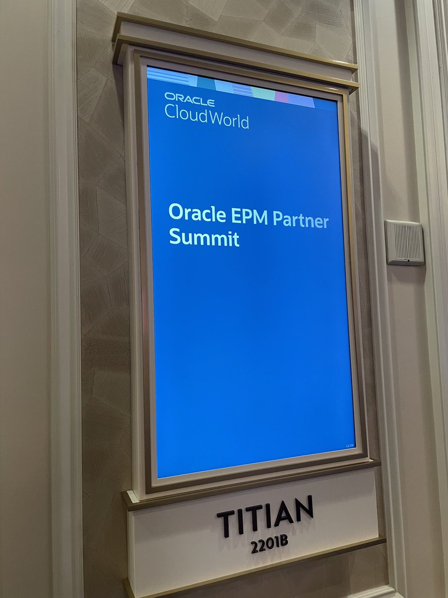Oracle_Barbie's tweet image. Off to the races! Starting my morning at the EPM Partner Summit with the #OracleCloudEPM product management leaders. 

@CloudWorld @Oracle #ocw24 #cloudworld