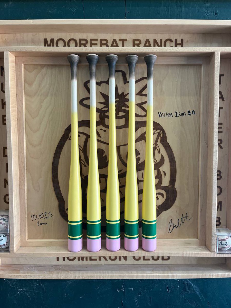 Fun facts🔥

Training bats can be pencils too. ❤️😆🔥

Comment:
Pencil ✏️ 
If interested 🎉🧢

#MooreBats #WoodBats #Gift #BuildABat #Baseball #Bat #Bats #Customized #Sports #MBL #MajorBaseballLeague #LaborDay #Sale #BatSale