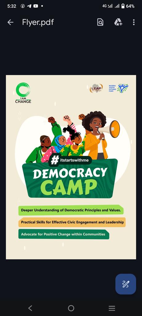 iamchangepod's tweet photo. Democracy Camp 2024 is Here!!!

As schools reopen and the academic year kicks off, we're thrilled to announce the start of ”Democracy Camp 2024”! 

This camp is your chance to, learn, lead, and make a difference.
Through workshops, debates, and hands-on activities, https://t.co/KtUr1ug7Iv