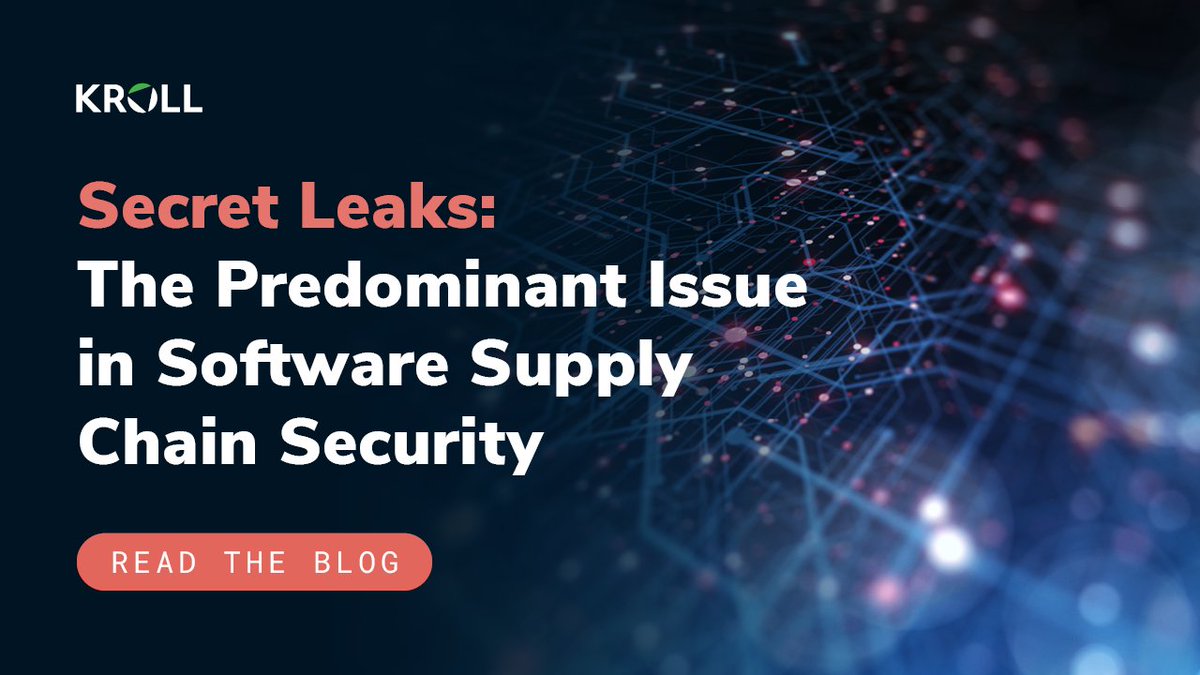 What is posing the most significant risk to the integrity and confidentiality of your #software systems? Secret Leaks.

Find out more on what Secret Leaks are, the security risk they pose and how to deal with them in Kroll's latest blog: ms.spr.ly/6013mKj0L