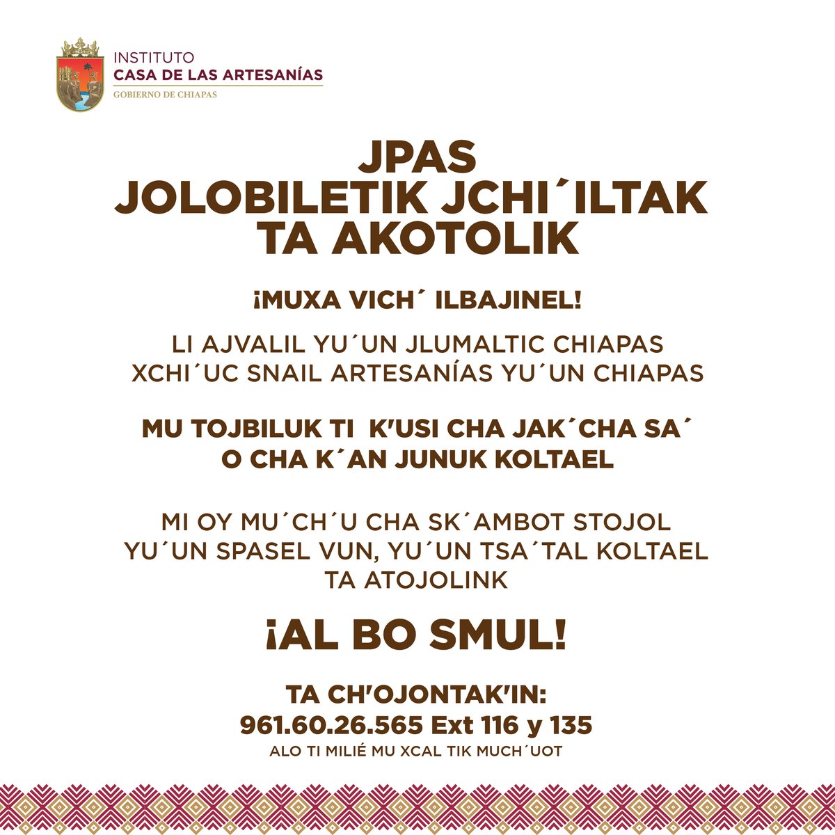 Con el propósito de prevenir a la comunidad de artesanos y artesanas de nuestro estado, iniciamos de nuevo esta campaña para  invitarlos a denunciar cualquier tipo de situación que afecte  su economía y su bienestar. #Comparte #Denuncia #Cuídate #LunesArtesanalDeCorazón