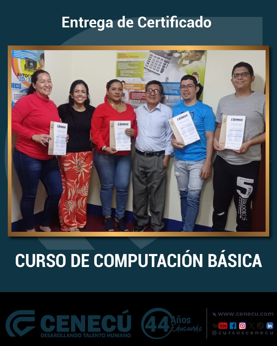 CursosCenecu's tweet image. Felicitaciones a nuestros estudiantes del curso de
ENSAMBLAJE Y MANTENIMIENTO DE PCs por haber culminado su capacitación con éxito 
.
Más info: buff.ly/3kegsNX
.
#MantenimientoDePc #InstalacionDeSoftware #programas #ReparacionDePc #FormatearPc