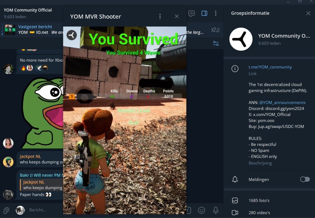 YOM_Official's tweet photo. 🚨 BREAKTHROUGH ALERT 🚨

🔥 We’ve unlocked AAA gaming for billions of users via our (alpha) network!

🌍 Play instantly, across all devices, inside Telegram.

Example games that could be embedded: Hogwarts Legacy, Fortnite, ARK II

👉 https://t.co/oNeyiS6hwR to acquire a node and earn up to 480% apy by participating in the network.

#DePIN #cloudgaming  #GameFi #UE5 #Web3