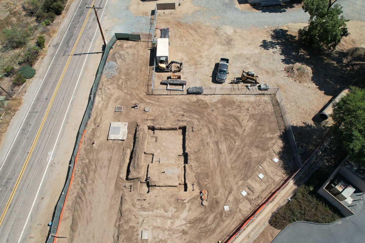 Check out these new photos of the future dechlor facility near #LakeJennings. Work started last month on underground piping &amp; foundation prep. The dechlor building removes chlorine from the AWP water before pumping it into the lake.