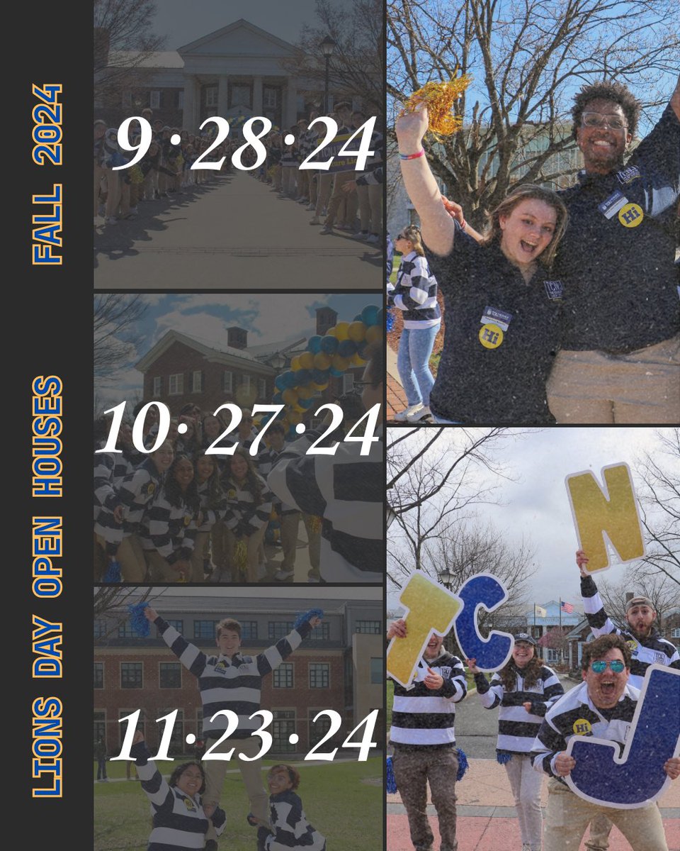 TCNJ Admissions (@tcnj_admissions) on Twitter photo Looking to join our TCNJ community? Join us at one of our Fall Lions Day Open Houses to see what we are all about! #tcnjoin #golions🦁 💙💛 Looking to join our TCNJ community? Join us at one of our Fall Lions Day Open Houses to see what we are all about! #tcnjoin #golions🦁 💙💛