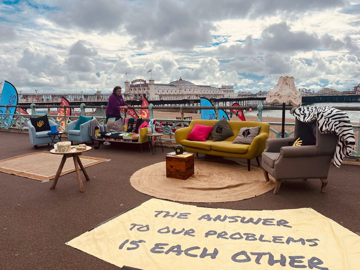 Yesterday <a href="/thebevy/">Bevendean Co-op Pub</a> was a truly life affirming, beautiful day. Celebrating community hero’s, showcasing what’s strong (not what’s wrong!), launching our <a href="/Camerados_org/">Association of Camerados</a> public living room and just rocking out. I’ve been on a high all day. Awesome.