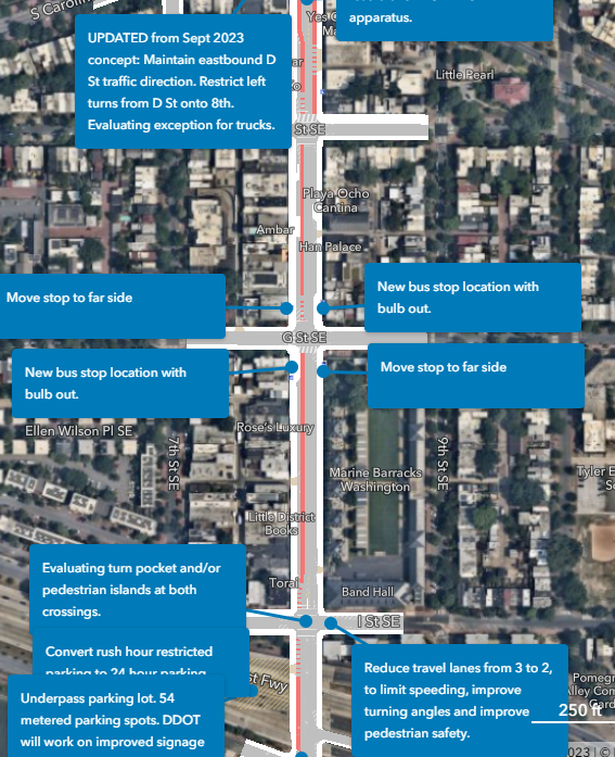 CMCharlesAllen's tweet photo. The 8th Street #BusPriority Project is moving into the design phase, with key decisions about #BarracksRow curb space happening now! 🚍

This is a big decision point as we have limited curb space and many demands — bus lanes, bus stops, #streateries, ...
🧵 https://t.co/pWGhzOQse1