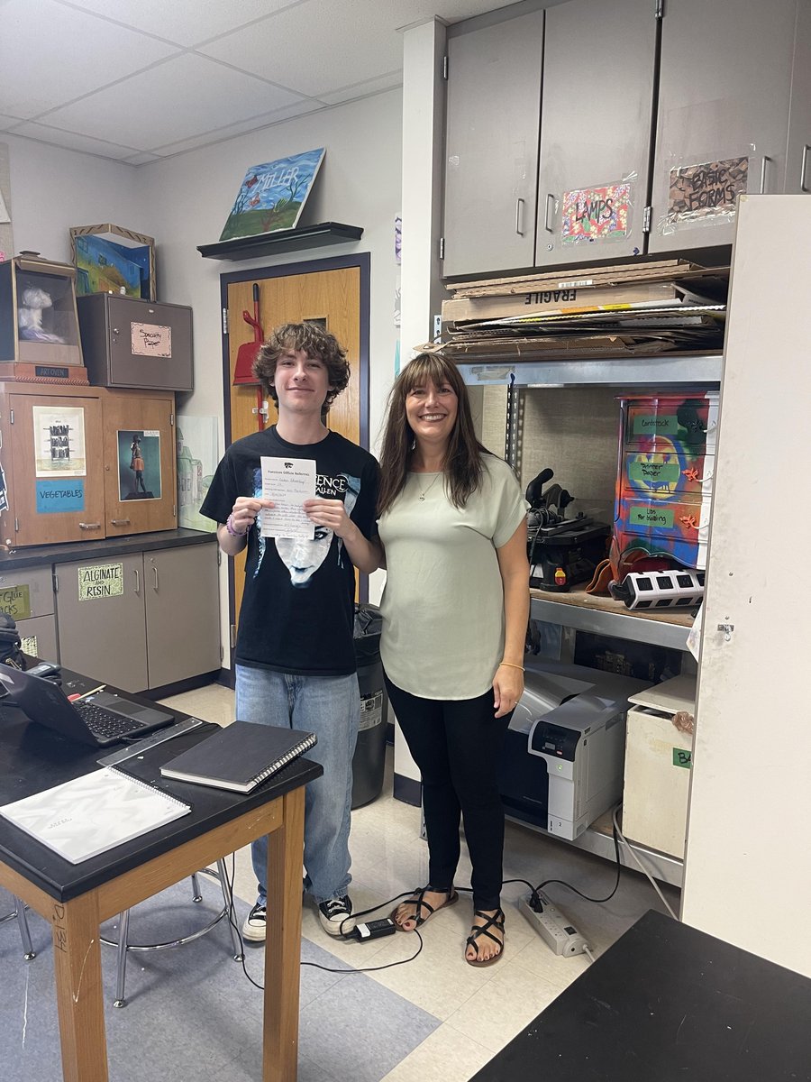 Congratulations to Caden on his Positive Office Referral! Mrs. Bashirian nominated Caden for all his hard work this year so far!  He is a great role model and teacher's aide!  Keep up the great work, Caden!