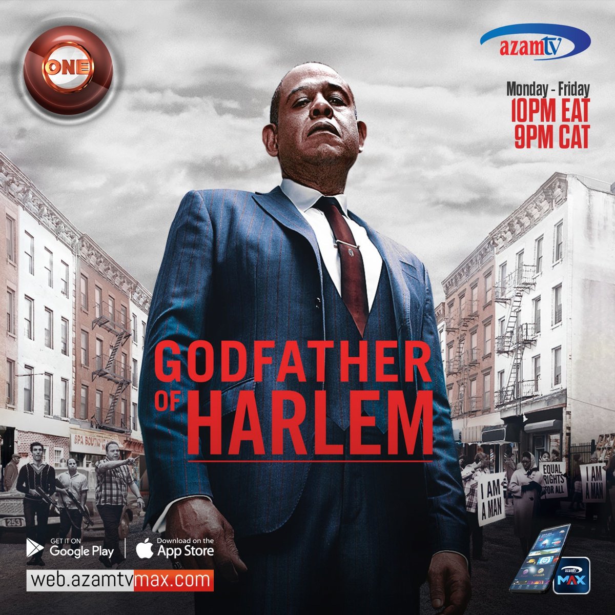 Azamtv_ug's tweet image. Marking the end of #MrMercedes today, we kickstart with a new interesting and exciting series #GodfatherOfHarlem tonight at 10pm. Be there as this series premieres tonight on #AzamONE on #Azamtv.
#Newseriesupdates #AzamTVUpdates #burudanikwawote #Entertainmentforeverybody 
You