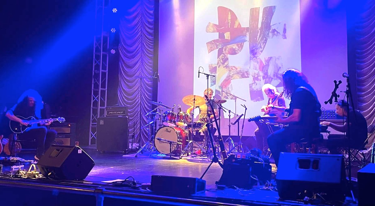 Wow, that was a fun ProgStock event! After performing with Jane Getter Premonition I sat in with PAKT, the all-star all-improv band, with Percy Jones on bass, Tim Motzer and Alex Skolnick on guitars and Kenny Grohowski on drums. My keys were still set up, so woo hoo, let's play!