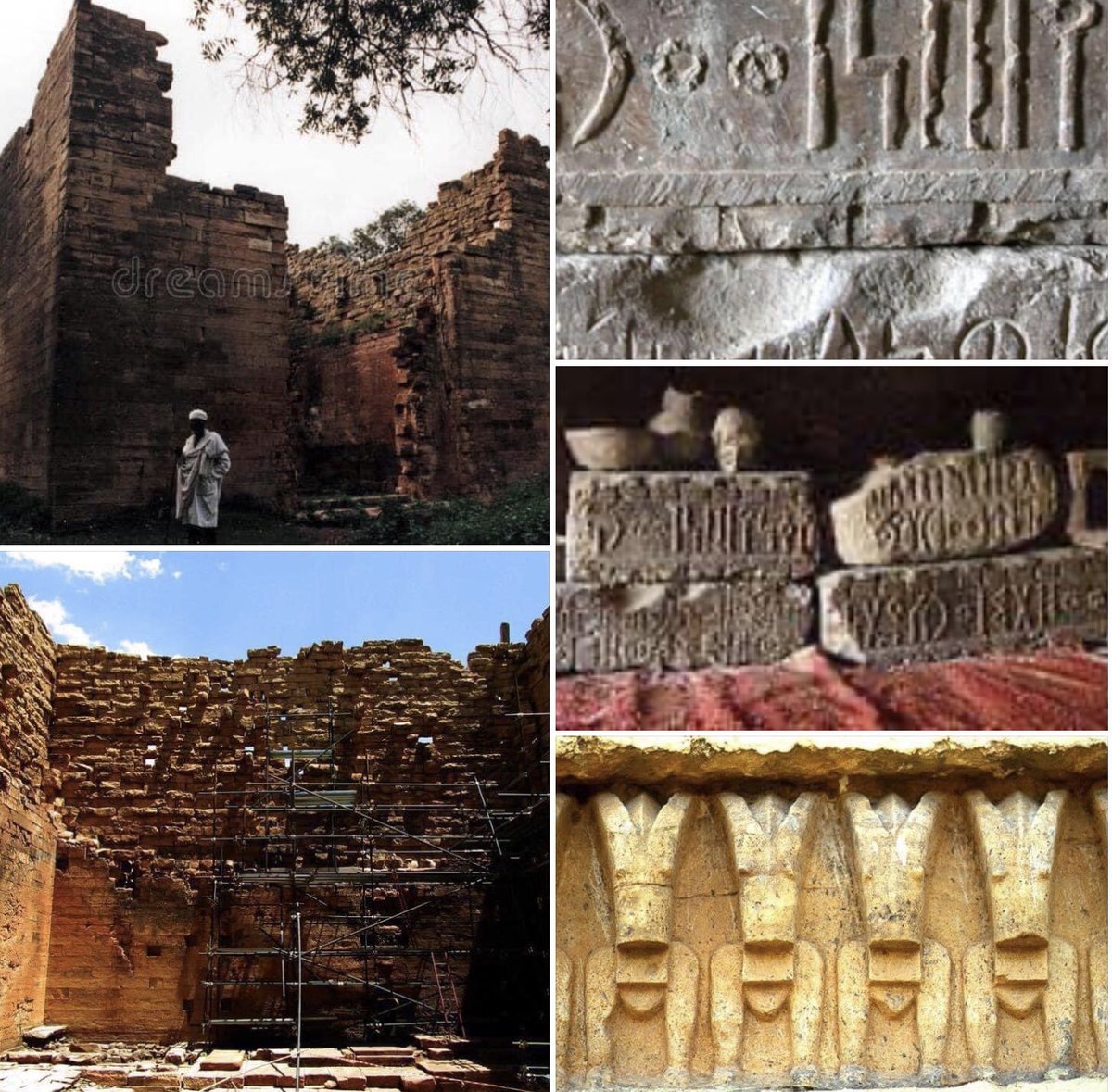 SeifGebre's tweet image. The Temple of Yeha in #Tigray is the oldest man-made structure in sub-Sahara #Africa. Yeha was the Capital City of Da’amat Kingdom (predecessor to Axumite Kingdom) that among others gave us the Sabean alphabets which later developed to the Ge’ez alphabets during the #Axumite era.