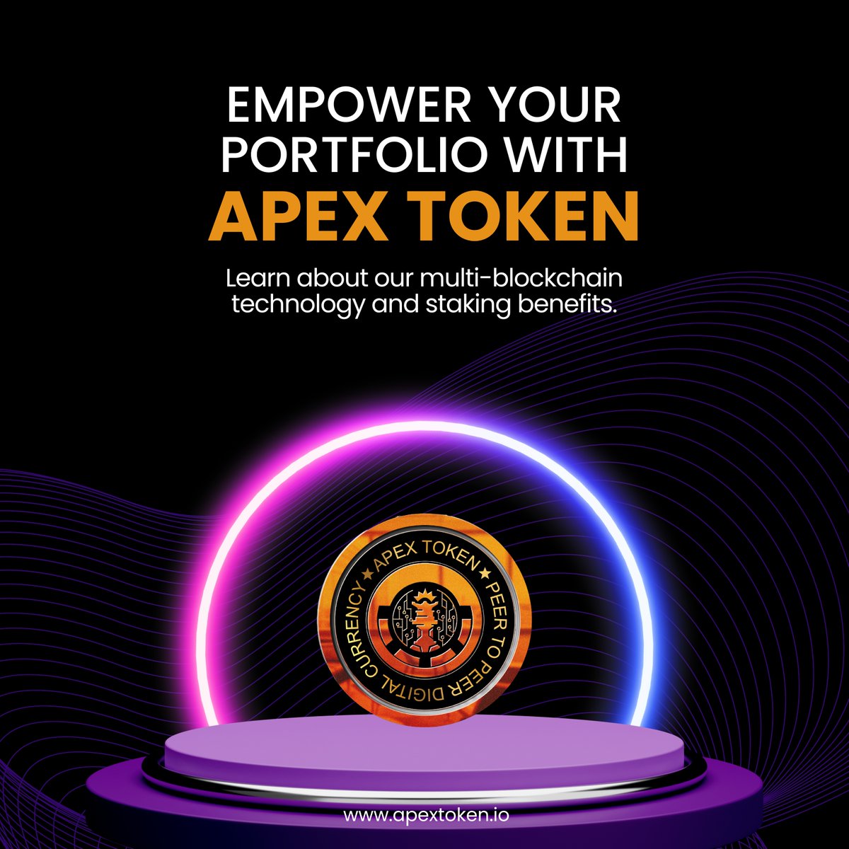 ApexTokenltd's tweet photo. Elevate your investment strategy and supercharge your portfolio. Ready to take your crypto game to the next level? Learn how APEX Token can revolutionize your holdings. Visit https://t.co/2baQ8XSHFR to discover the future of decentralized finance.#APEXToken #BlockchainInnovation https://t.co/Fe8YpiG6eN