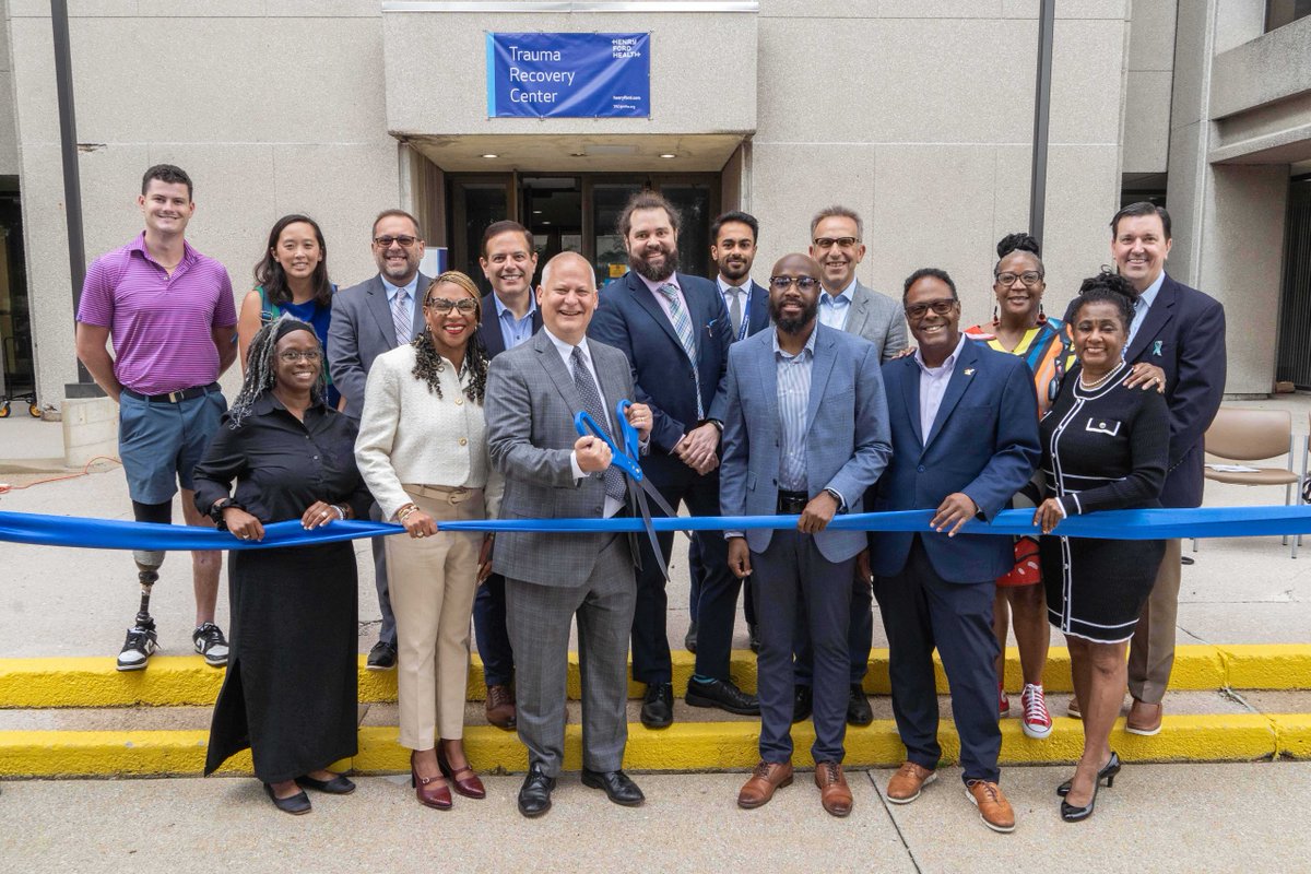 We officially launched Michigan’s 1st Trauma Recovery Center in #Detroit - maximizing the psychological recovery of traumatically injured patients by connecting #survivors to mental health services, education &amp; more when they leave the hospital. Read more: bit.ly/47ftm4M