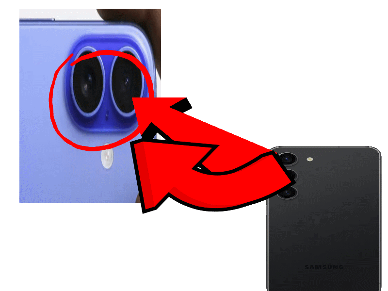 TechGigant's tweet photo. #iphone16 #AppleEvent24 Literally samsung galaxy s23 cameras https://t.co/zASSgrsmaD