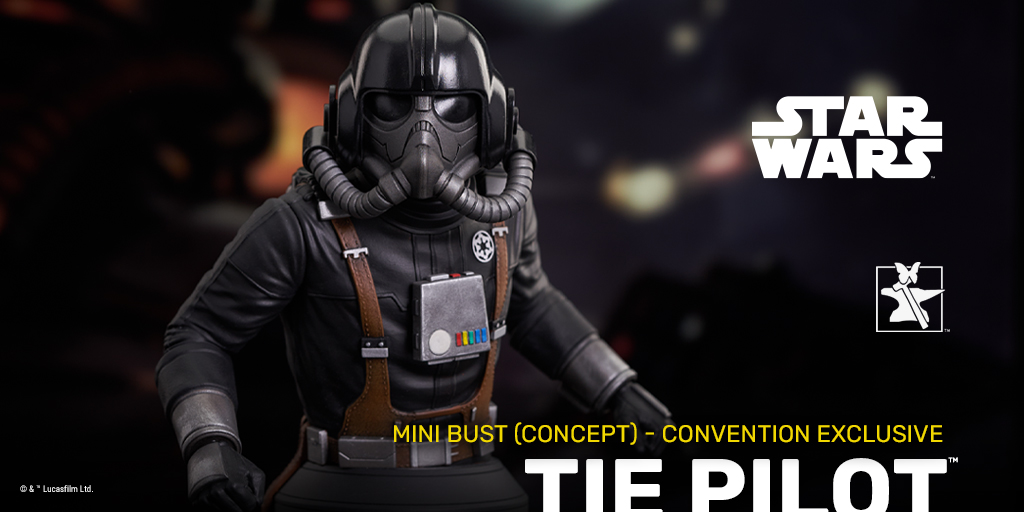 GentleGiantLTD's tweet photo. The menacing TIE Fighter Pilot is coming up on your 6! Current Guild Members can order this exclusive concept Mini Bust for 20% off at https://t.co/HkNZjBubfm. Act fast, this deal ends at 11:59 PM EST!
#TIEPilot #MiniBust #PremierGuild https://t.co/VZkoyoHOt2
