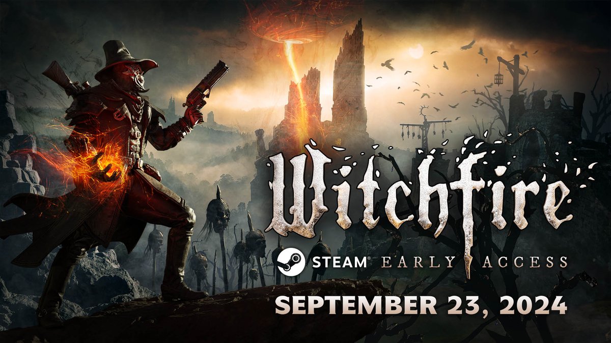 TheAstroCrew's tweet photo. Get ready for an unforgettable journey! Our dark fantasy RPG shooter #Witchfire is coming to Steam Early Access on September 23.

Wishlist today and join the witch hunt: https://t.co/bOS9d4ILfC
