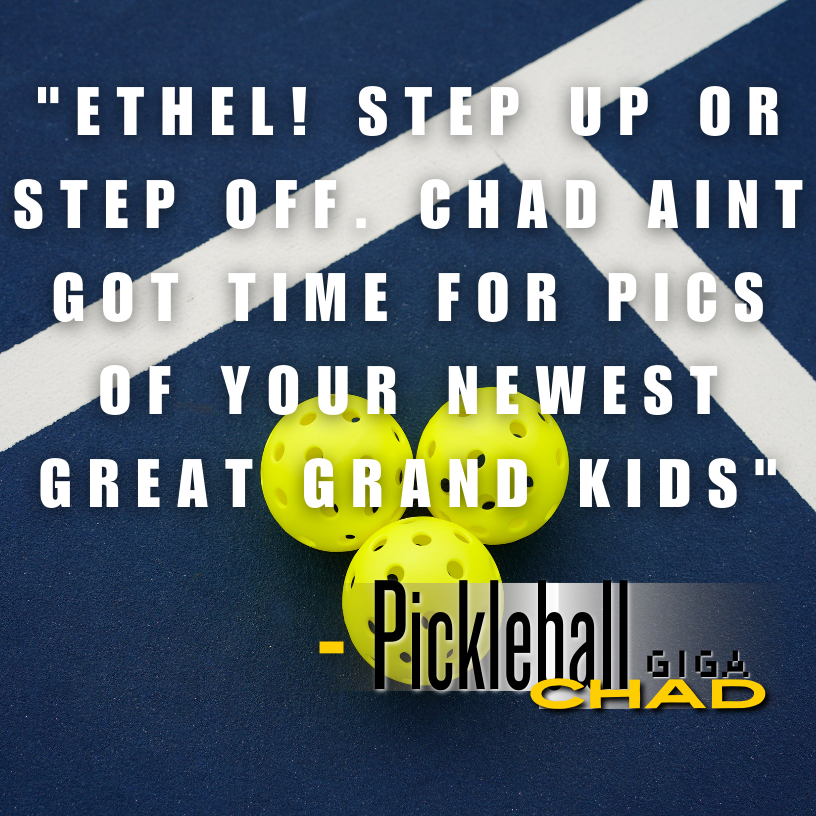 Pickleball_Chad's tweet image. Again with the family photos, Ethel?!