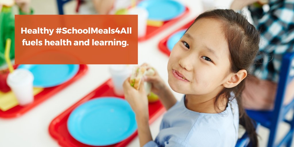 Healthy #SchoolsMeals4All is gaining momentum across the country. Join FRAC tomorrow for a webinar w/ an overview of the Healthy School Meals for All, including the research supporting the policy, lessons learned, and bills introduced in Congress. frac.peachnewmedia.com/store/seminar/…