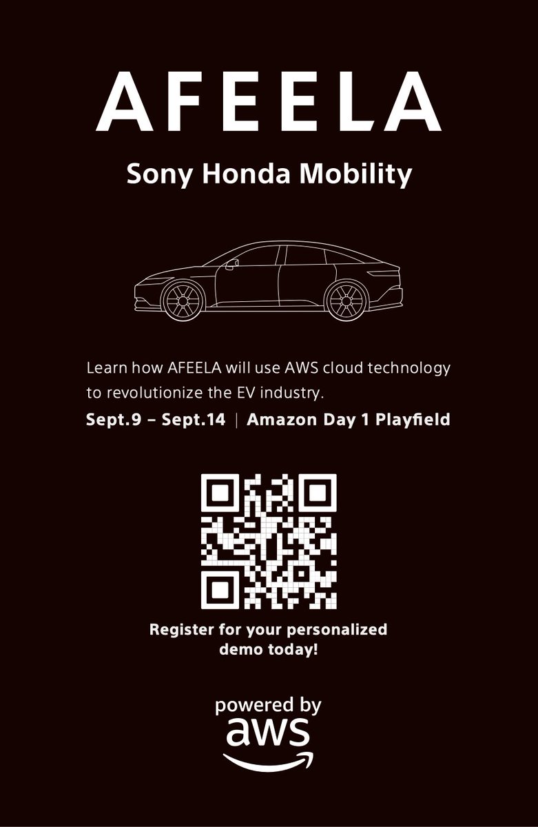 awscloud's tweet photo. Are you ready to experience mobility with an emotional connection? 🤗🚘 https://t.co/9XzvWEzDFG https://t.co/ABCvR0t4Xr