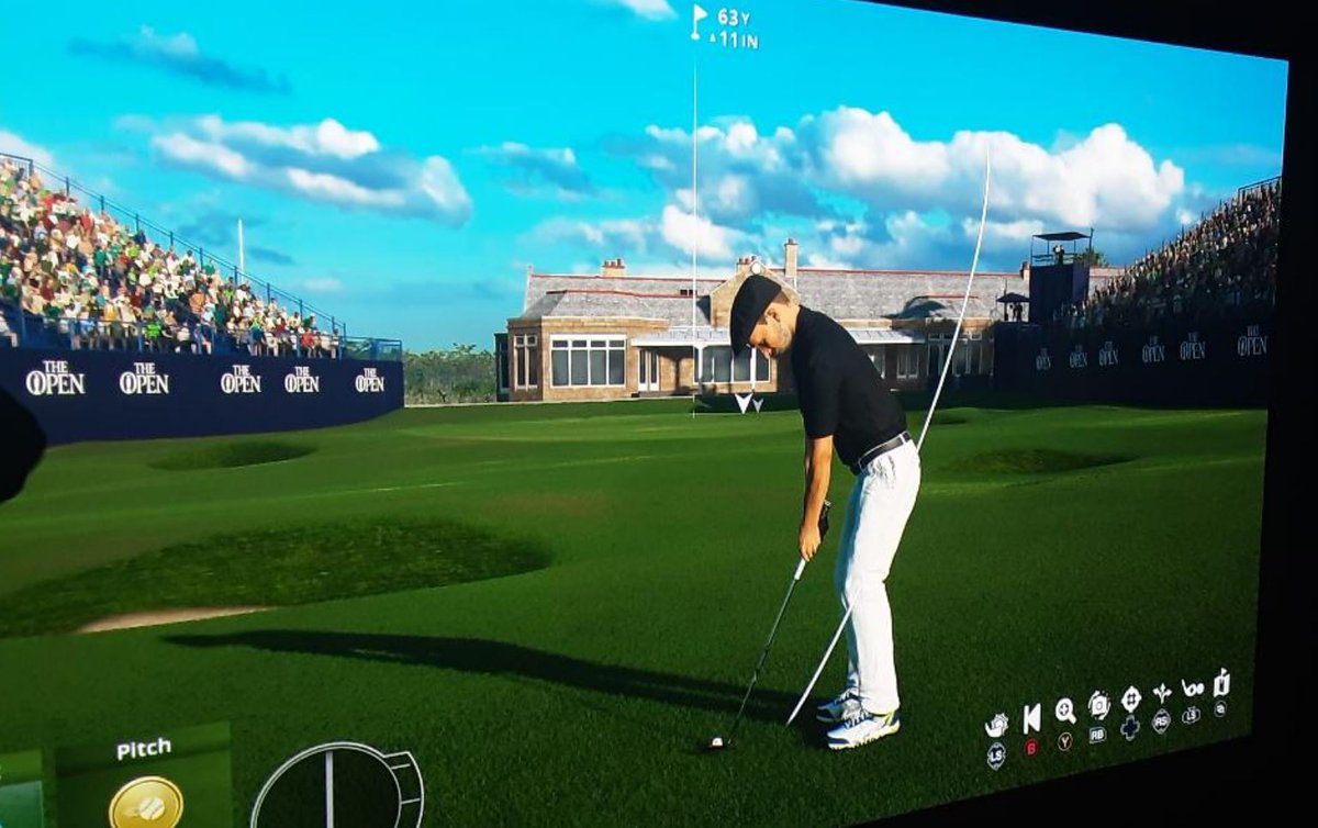 garquake's tweet photo. Beauty Day At Royal Troon as final leg of Golf Grand Slam captured with Open Championship -  For those who could not make it here are pics from Final tee / chip shot after bombing drive and trophy raise 🤣 #gaming #xbox #comlife https://t.co/iQmoMLSZZB