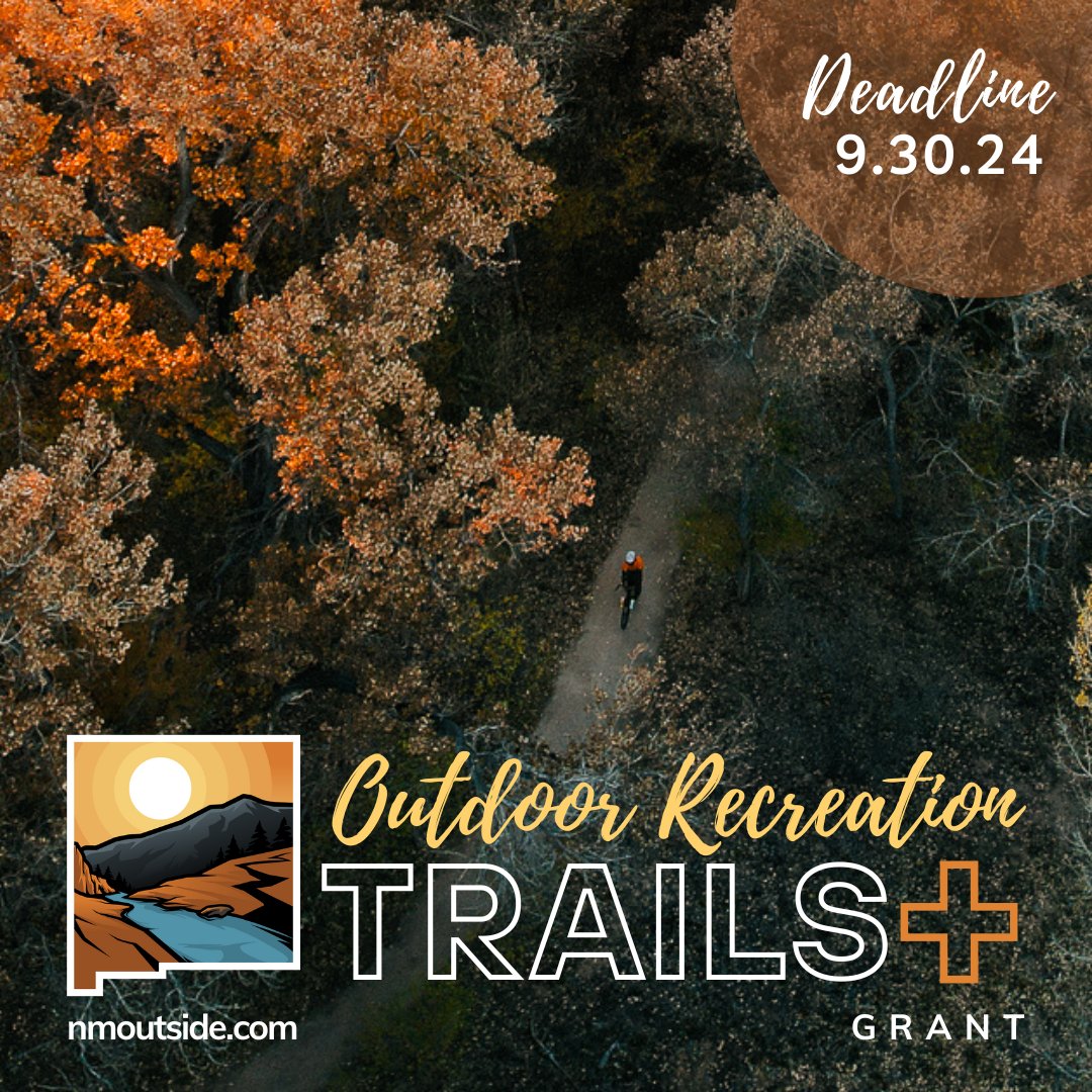 Applications are open for our Trails+ Grant. This grant supports projects that enhance access to trails, river parks, wildlife viewing areas, and more—helping to drive economic development, community prosperity, and wellness across the state. Visit NMOutside.com. #ORD