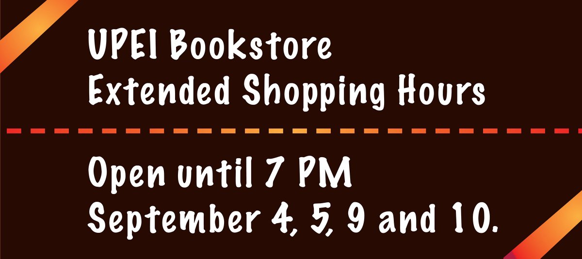 UPEI Bookstore tweet media