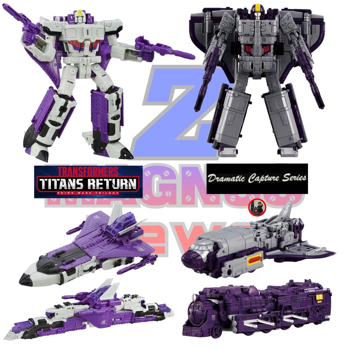 Z_Magnus_News's tweet photo. Momento de comparativas en este caso de #astrotrain vs diseño original y figuras previas
#transformers #dramaticcaptureseries #siege https://t.co/7rfmmy1FgN