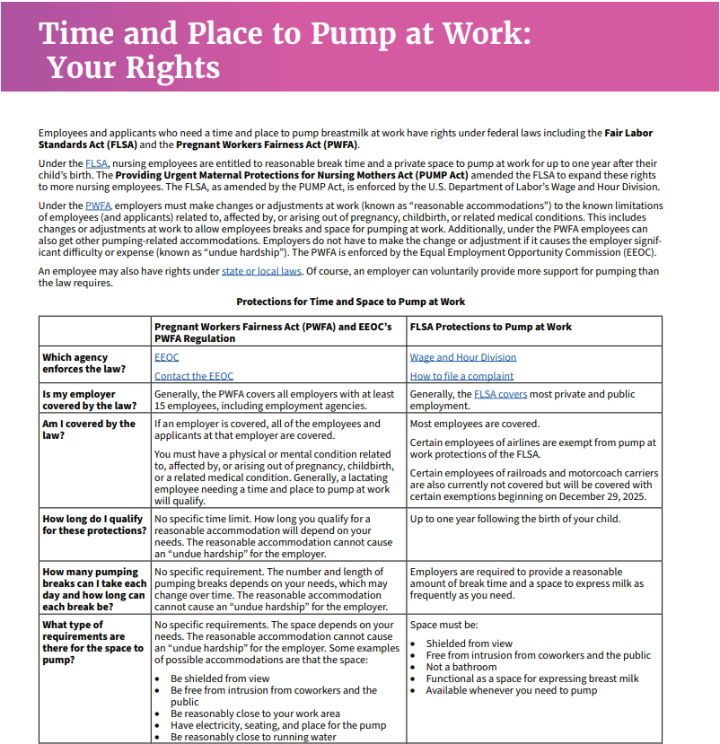 WHD_DOL on X: “Did you know? Employees and applicants who need