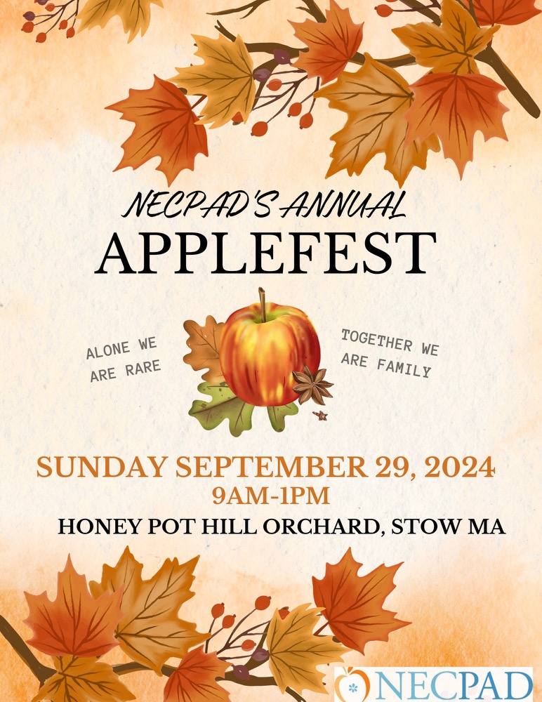 Cooler weather means it's time for apple season! Join us at NECPAD's largest event, Apple Fest, at Honey Pot Hill Orchard in Stow, MA! Registration closes Wednesday, 09/25. We hope to see you there!

necpad.org/event-details/…