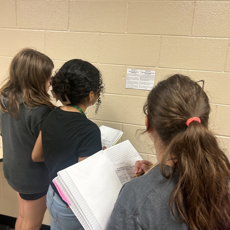 Ms. Willrodt's 6th grade reading class is preparing for their upcoming test with an Elements of Fiction Gallery Walk. Students are reviewing key concepts like plot, setting, and character, to reinforce their understanding of the elements of fiction. #TheColtWay