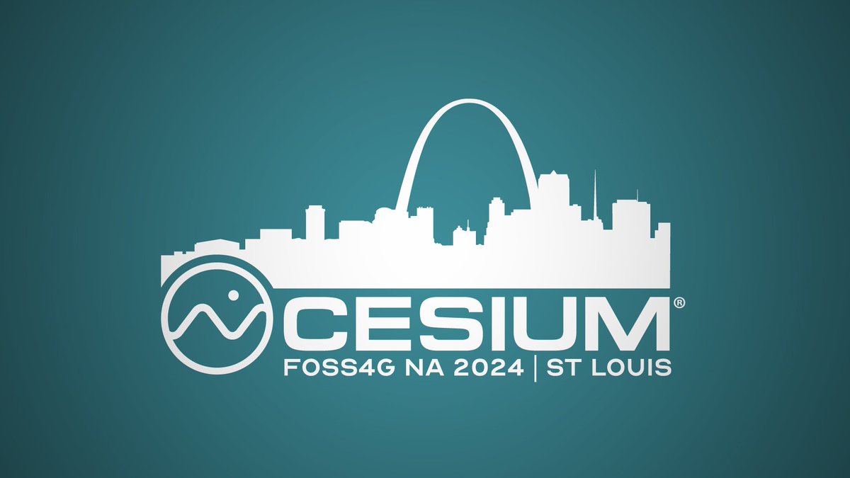 CesiumJS's tweet photo. Cesium is proud to sponsor @foss4gna!

Sept. 9-11 in St. Louis. Meet the team at table 27 and join us tomorrow, (Tues) for "The Road to 10 Million Downloads: Building the #opensource Community" https://t.co/li3kknyi5E

#FOSS4GNA https://t.co/0f5gR2T9my