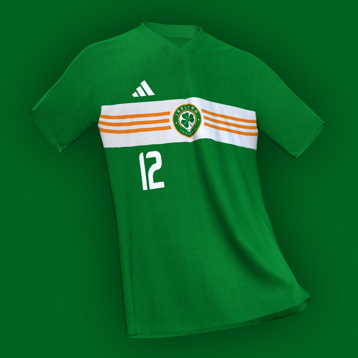 jakodesigns's tweet photo. Rep of Ireland - Adidas - home

based on the more experimental uses for the 3 stripes in the late 90s/early 00s, and incorporating a geometric celtic knot design https://t.co/cCQVOkOPX6