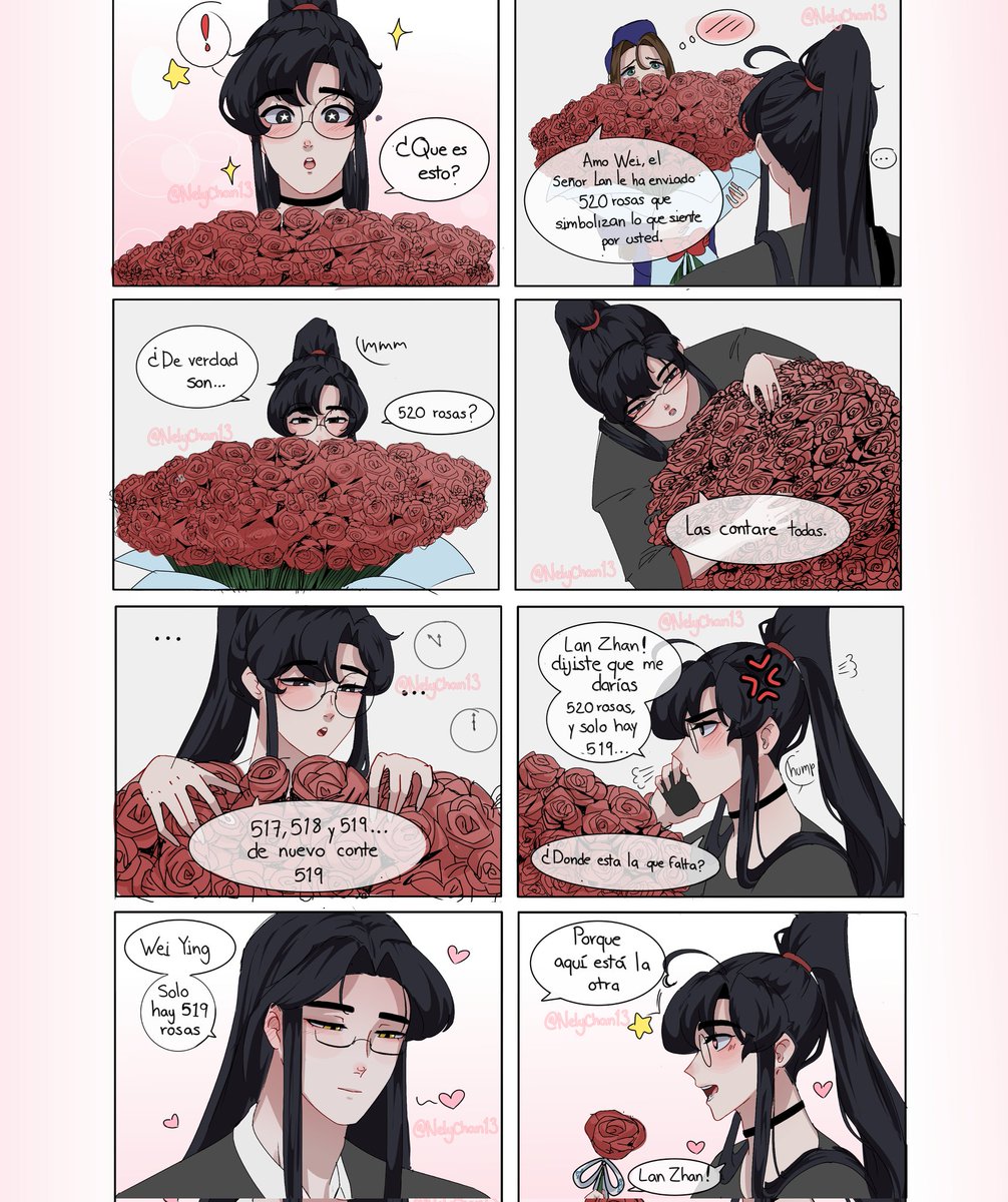 NelyChan13's tweet photo. +LZ—Solo hay 519 rosas, porque aquí esta la que falta❤️
WY—Lan Zhan!💘 

VIVA EL WANGXIAN!(´▽｀) 🫰💗 https://t.co/Fk4OBJWnXI