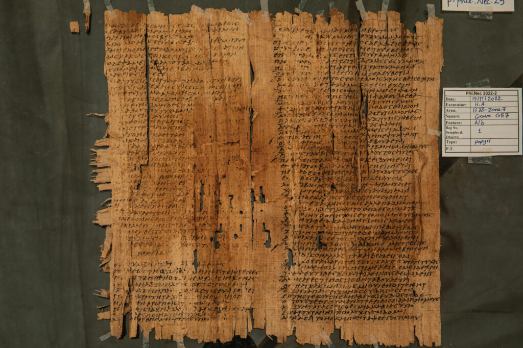 A team has translated the Euripides Papyrus, a 3rd-century text discovered in the corner of a pit grave at the necropolis of Philadelphia in Egypt in 2022, and revealed 100 previously unknown lines written by 5th-century B.C. Greek playwright Euripides.

archaeology.org/news/2024/09/0…