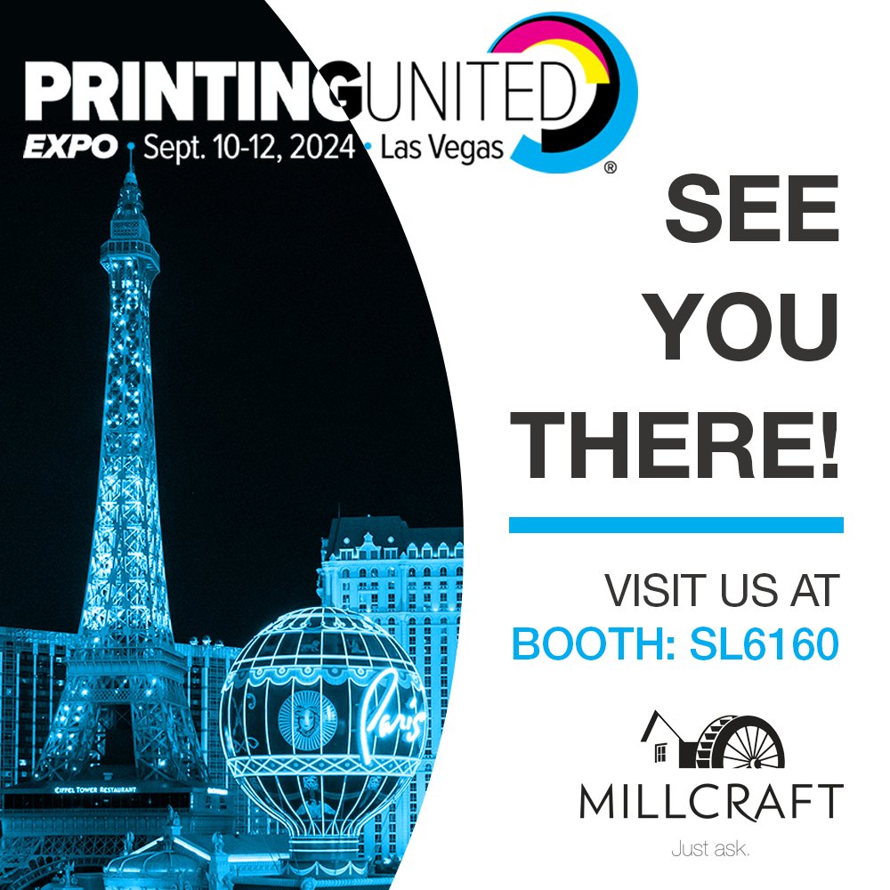 MillcraftPaper's tweet photo. Visit us at booth SL6160 tomorrow until September 12th at the Printing United Expo in Las Vegas
The future of printing is here! Get hands-on with industry-leading equipment & experts.
https://t.co/BfbysNlQ8y
#Millcraft #PRINTINGUnitedExpos #printingindustry #signage https://t.co/AzS9ZYWKVM