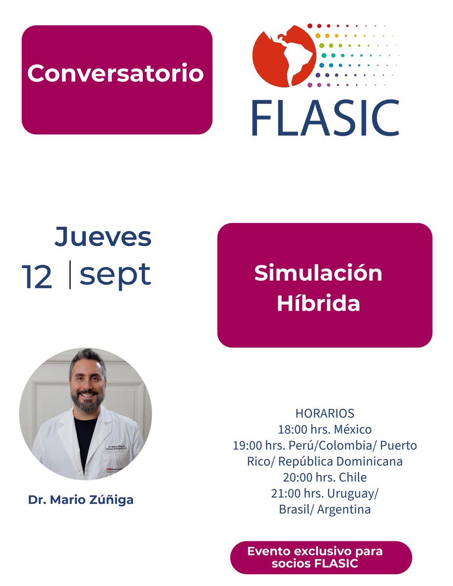No te pierdas nuestro próximo conversatorio exclusivo para socios Flasic
