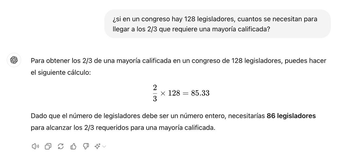 bsainzm's tweet photo. Así es, ChatGPT sería un mejor presidente del senado que Noroña. https://t.co/Z12e2Vk50m