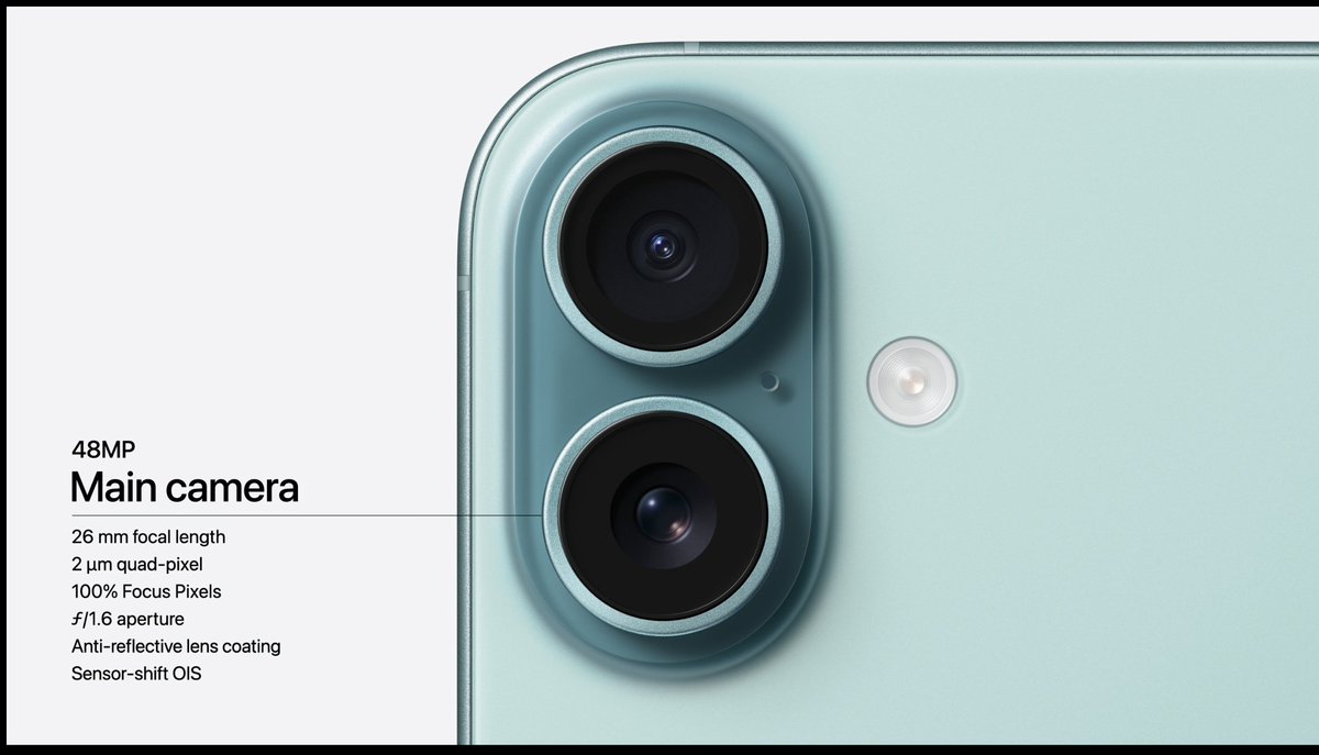 PCMag's tweet photo. The iPhone 16's camera changes in a 🌰

#AppleEvent https://t.co/xcZJYL0V3m