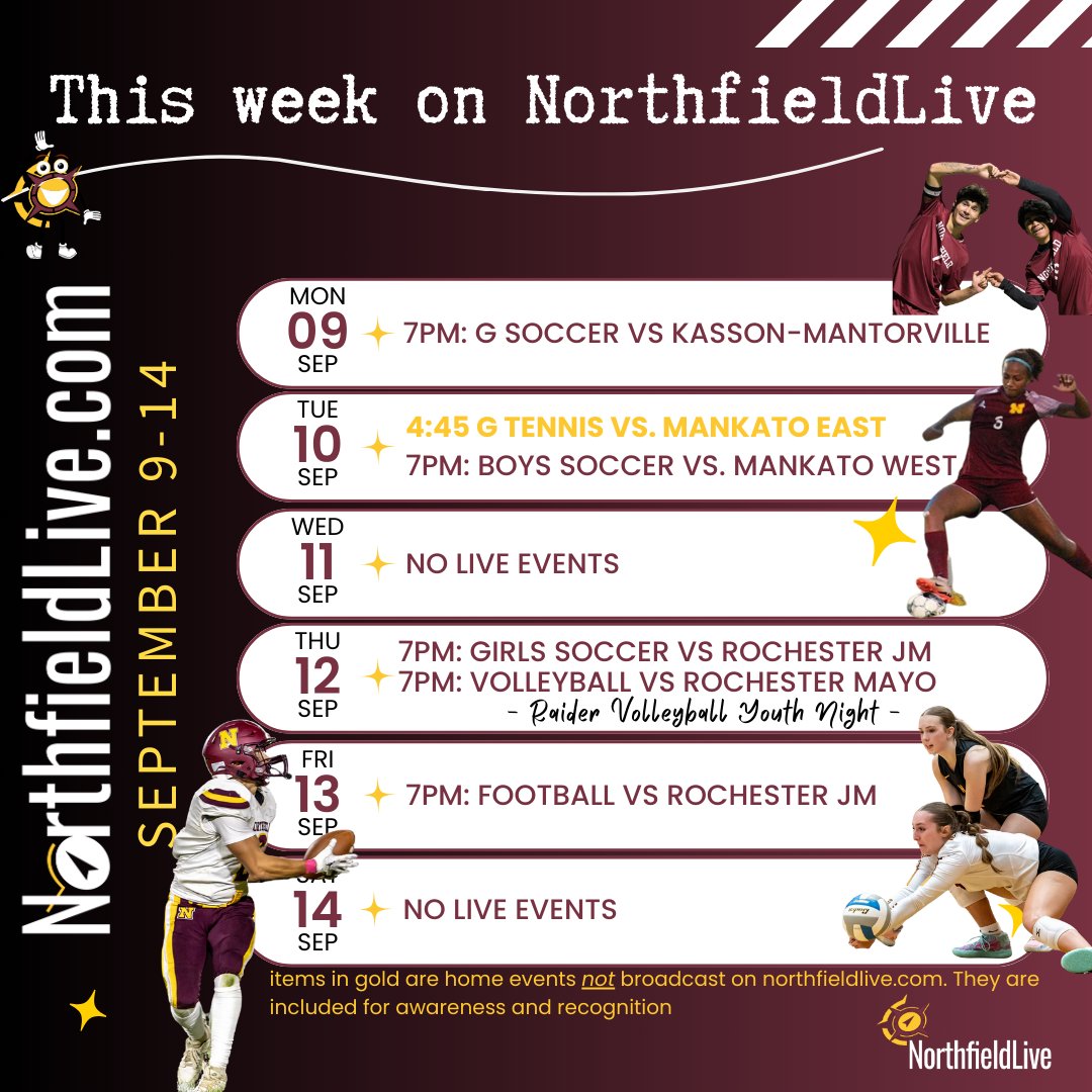 NorthfieldLive's tweet photo. This week's action on @NorthfieldLive and https://t.co/10tsiz7DNM! https://t.co/Laf3Y66OFj