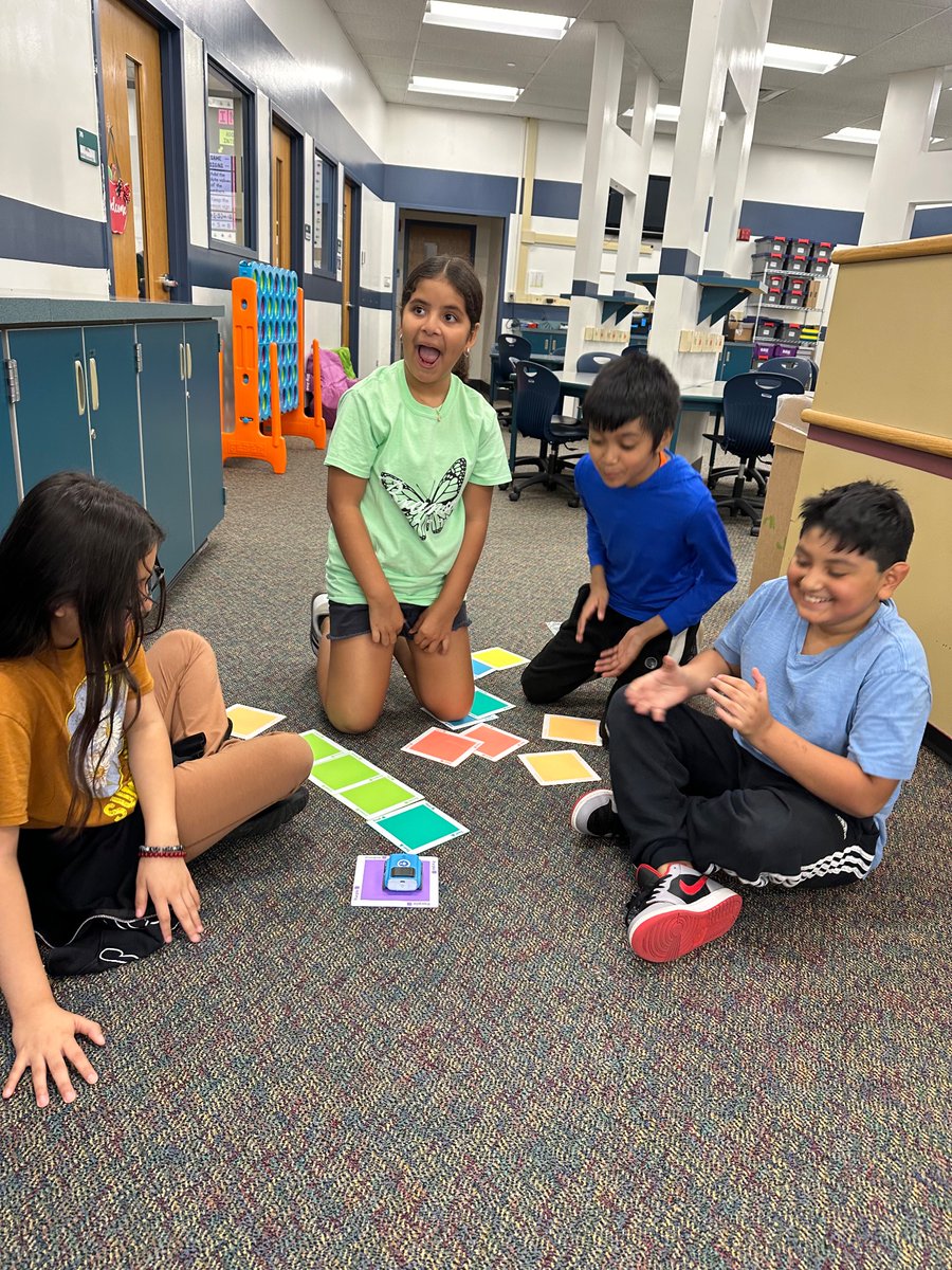 Students in the LRC are exploring with our new Sphero Indis.